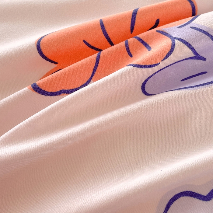 91家纺网 家纺一手货源 找家纺 美宜家 2025新款植物羊绒加厚斜纹磨毛单被套 青青花田