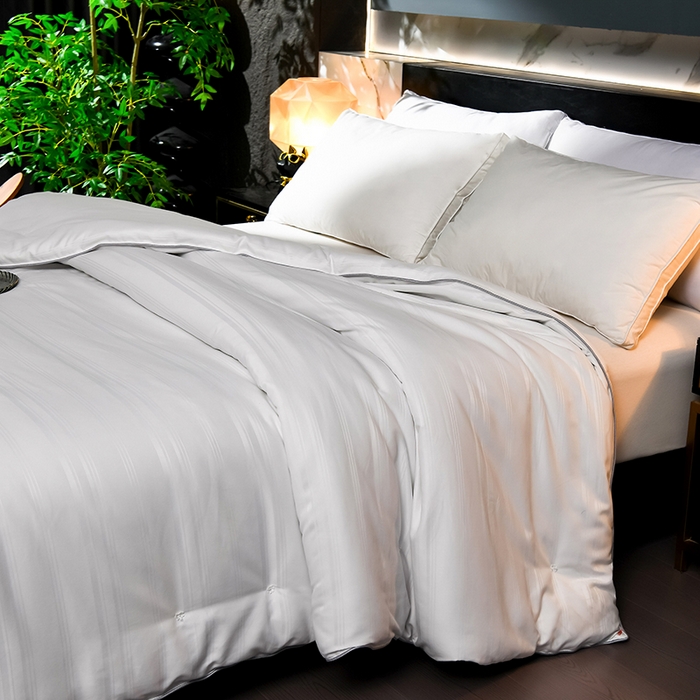 91家纺网 家纺一手货源 找家纺 美伦美 2024新款提花 提花-珍珠白