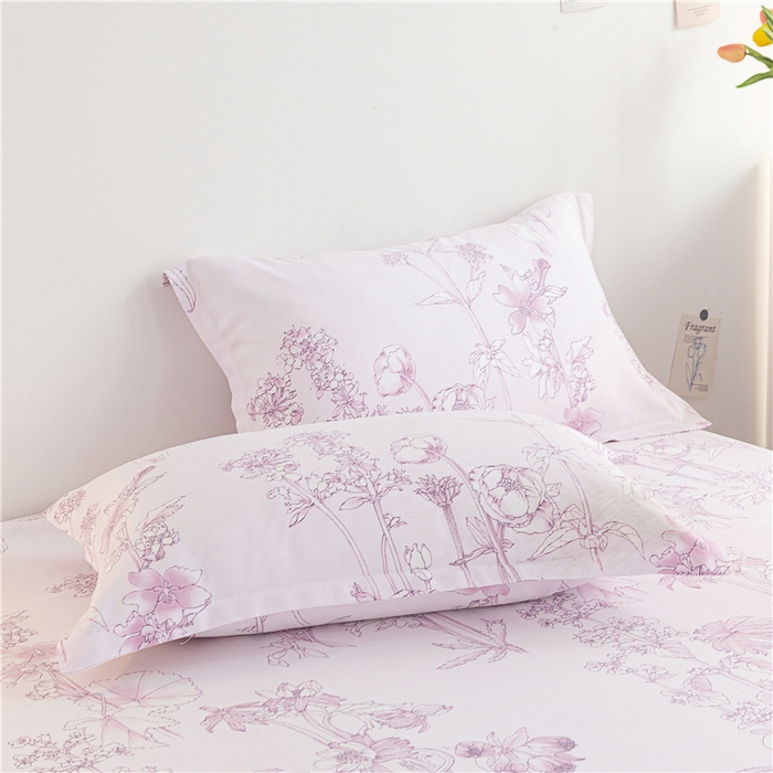 91家纺网 家纺一手货源 找家纺 金泰莱 2025新款印花竹纤维凉席三件套软凉席竹席盖毯子 彩韵-粉