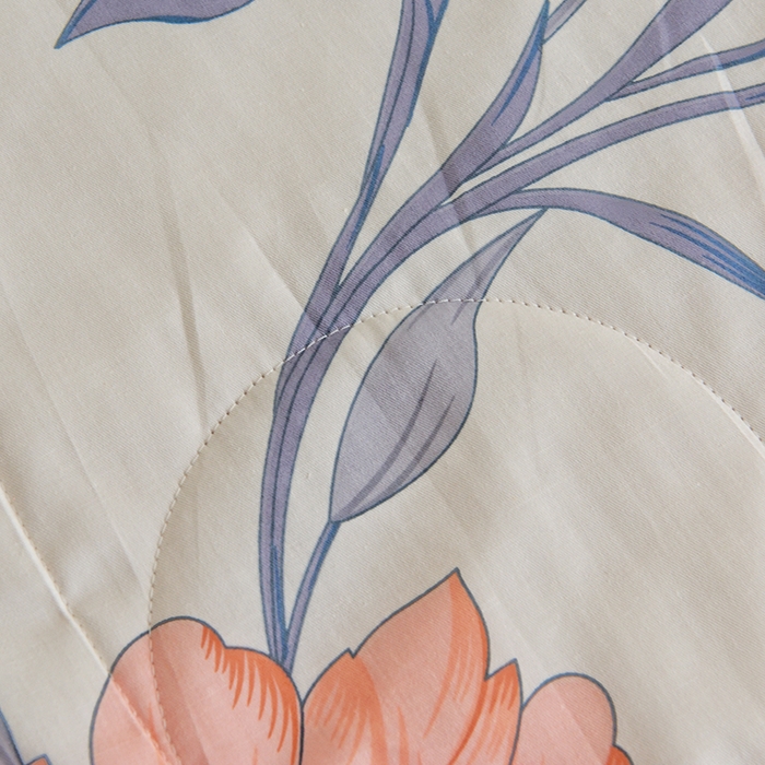 91家纺网 家纺一手货源 找家纺 德芙 2024新款全棉小碎花夏被被子被芯 杏雨梨花