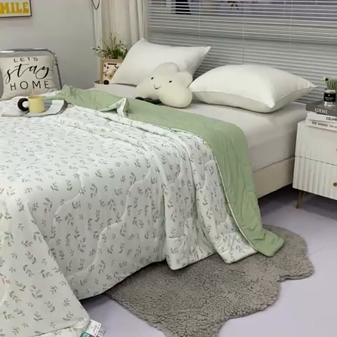 91家纺网 家纺一手货源 找家纺 伊婷人 2024新款锦氨印花凉感丝（小凉皮） 3