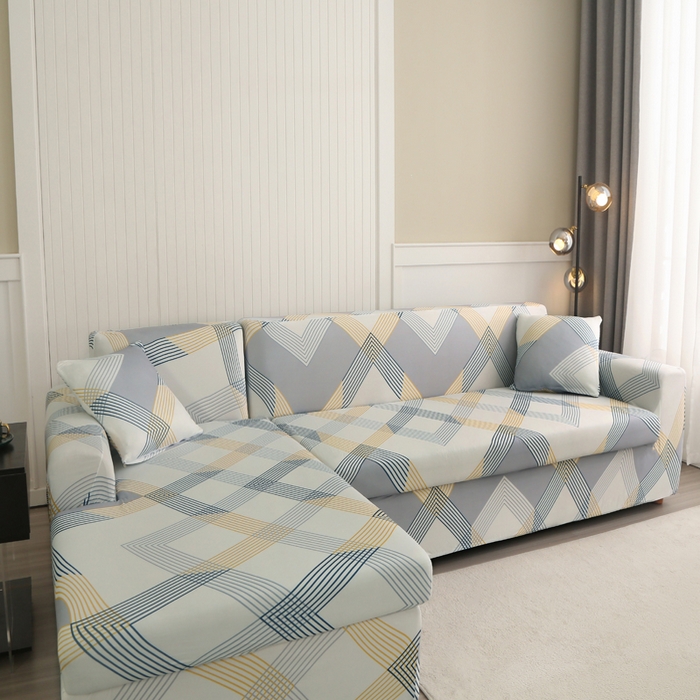 91家纺网 家纺一手货源 找家纺 兴妮雅家纺 2024新款沙发套-贵妃 绅士格