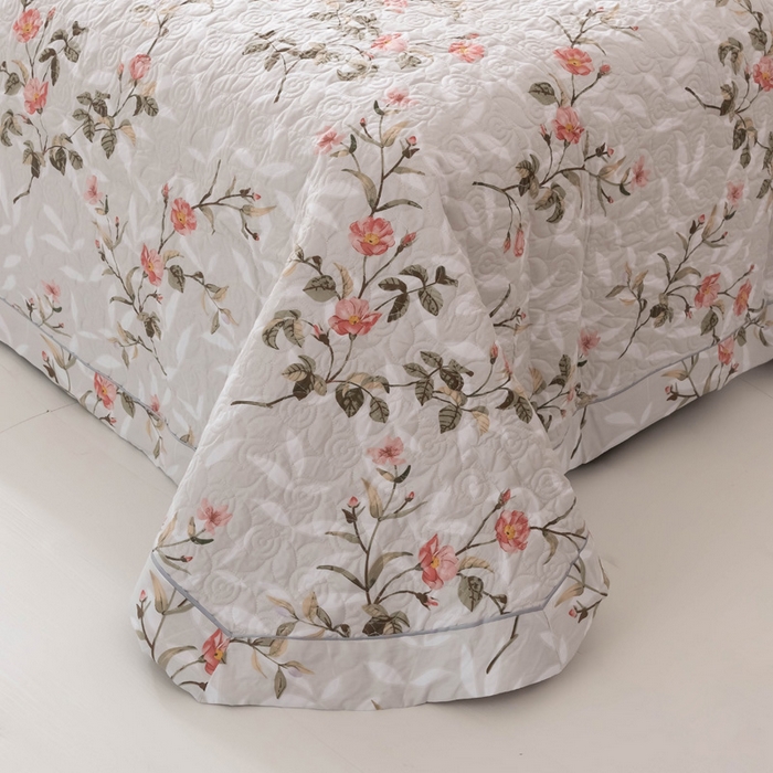 91家纺网 家纺一手货源 找家纺 优乐家纺 2025新款纯棉床盖三件套/单件 挪威香草