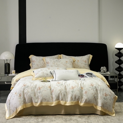 91家纺网 家纺一手货源 找家纺 （总）时亿家居 2024新款兰精天丝四件套