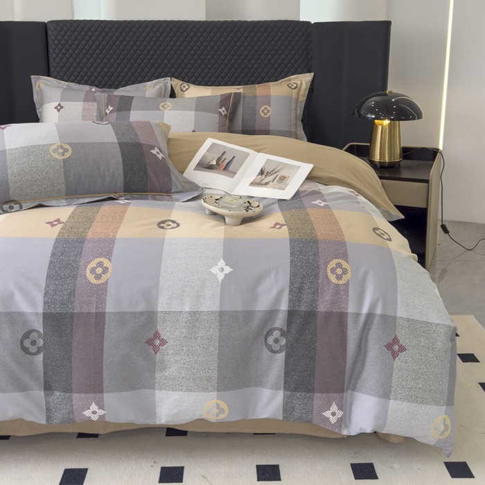 91家纺网 家纺一手货源 找家纺 棉生活 2024新款全棉铂金棉小资系列四件套 快乐空间