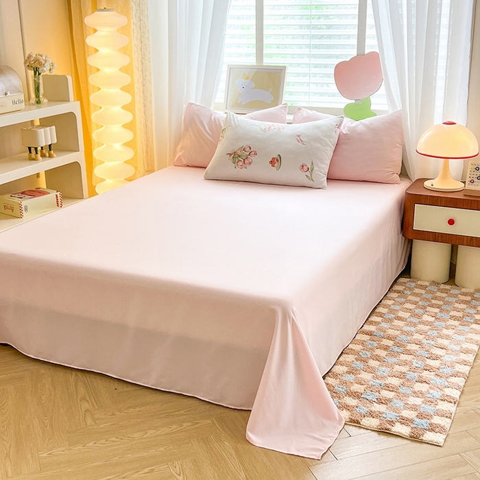 91家纺网 家纺一手货源 找家纺 妖妖家纺 2024新款超柔软糯水洗云朵棉印花四季款四件套 浪漫花开