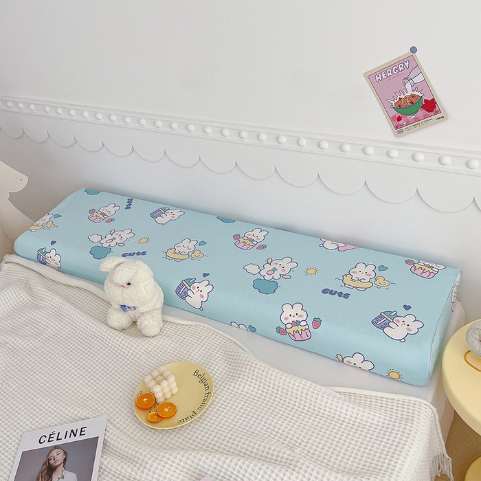 91家纺网 家纺一手货源 找家纺 良佐生活 2024新款全棉贡缎双人乳胶枕枕套 贝塔兰