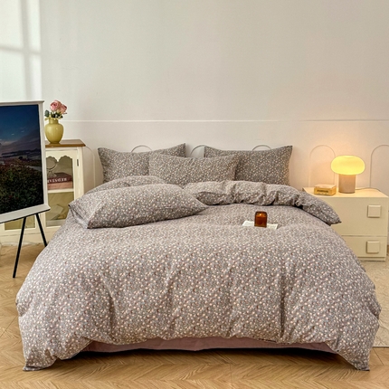 爱思佳 2024新款A类母婴全棉双层纱印花四件套直播热卖系列-系列一 梵高印象