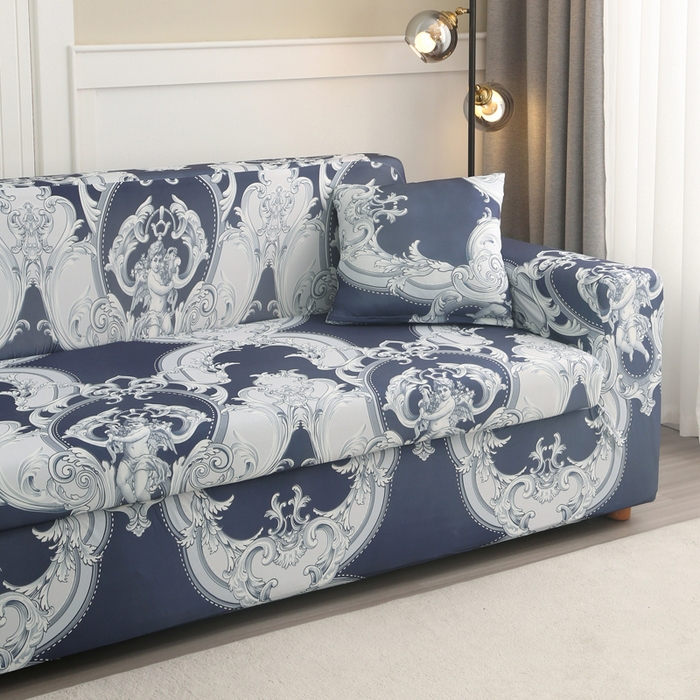 91家纺网 家纺一手货源 找家纺 兴妮雅家纺 2024新款沙发套-贵妃 罗马风情