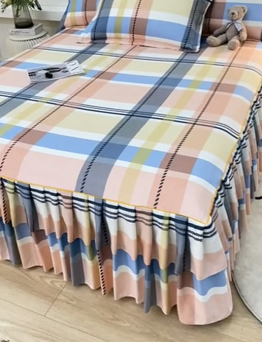 91家纺网 家纺一手货源 找家纺 （总）艾橙 2025新款140克植物羊绒双边单床裙