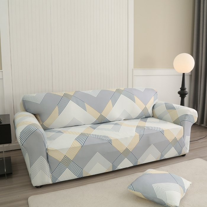 91家纺网 家纺一手货源 找家纺 兴妮雅家纺 2024新款沙发套-三人 绅士格