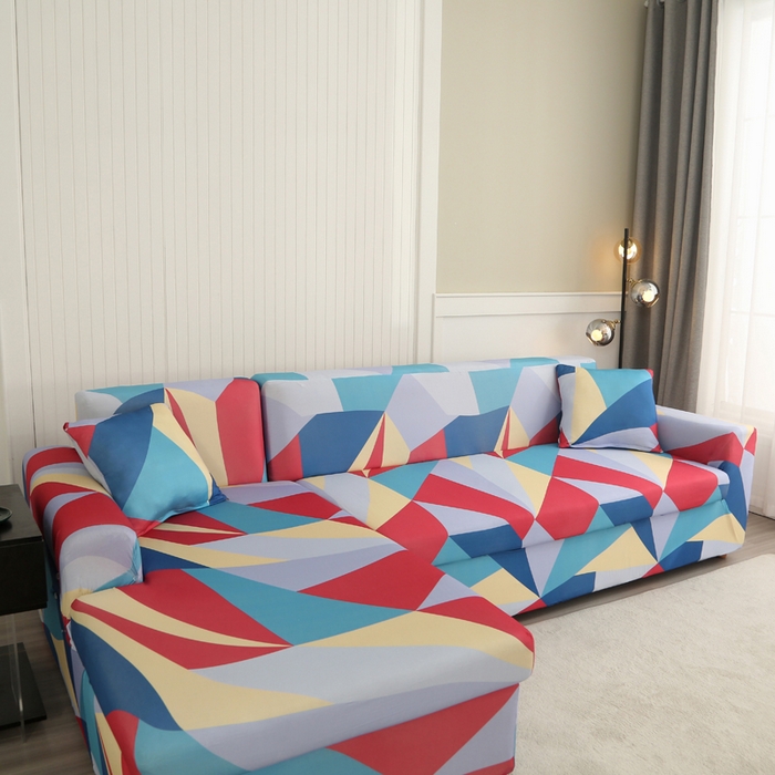 91家纺网 家纺一手货源 找家纺 兴妮雅家纺 2024新款沙发套-贵妃 七彩梦