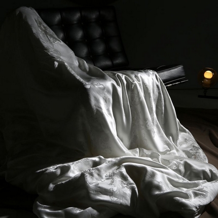 91家纺网 家纺一手货源 找家纺 （总）晋瑞 红顶鹅绒馆 新款世家全真丝蚕丝被（活套脱卸款）真丝蚕丝被5A级双宫桑蚕丝四季被春秋被子被芯高奢