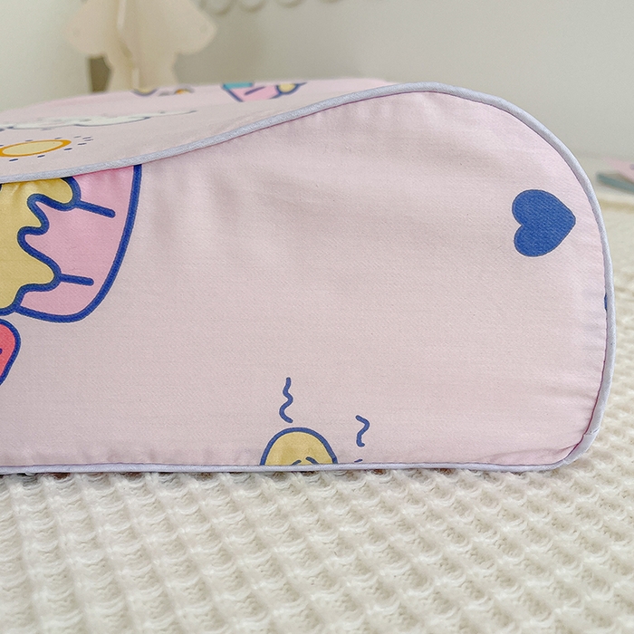 91家纺网 家纺一手货源 找家纺 良佐生活 2024新款全棉贡缎双人乳胶枕枕套 贝塔粉