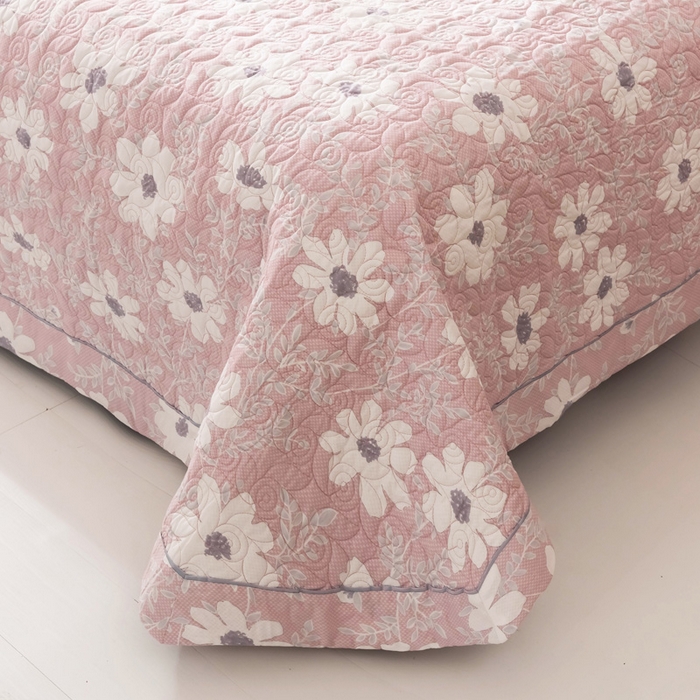 91家纺网 家纺一手货源 找家纺 优乐家纺 2025新款纯棉床盖三件套/单件 朝阳