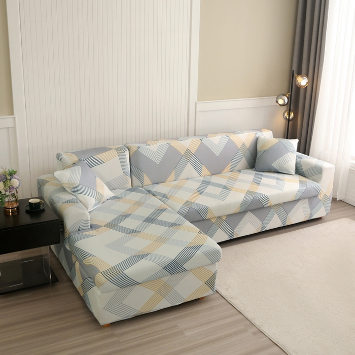 91家纺网 家纺一手货源 找家纺 兴妮雅家纺 2024新款沙发套-贵妃 绅士格