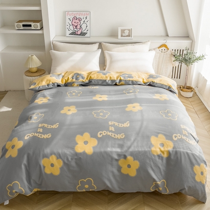 91家纺网 家纺一手货源 找家纺 金泰莱 2025新款全棉被套全棉斜纹印花被套纯棉被套单被套 锦上添花