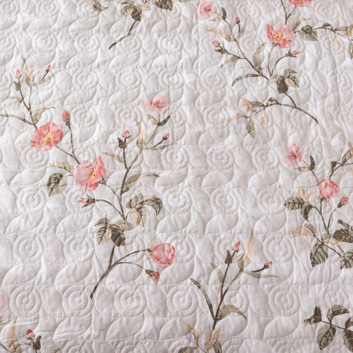 91家纺网 家纺一手货源 找家纺 优乐家纺 2025新款纯棉床盖三件套/单件 挪威香草