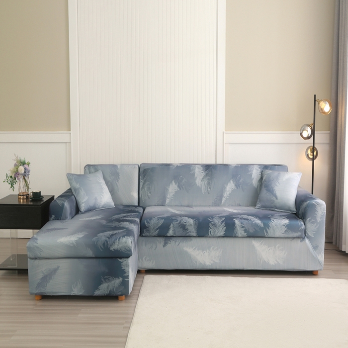 91家纺网 家纺一手货源 找家纺 兴妮雅家纺 2024新款沙发套-贵妃 灰羽毛