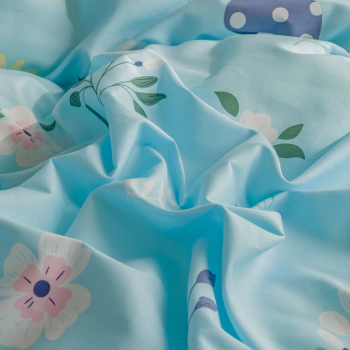 91家纺网 家纺一手货源 找家纺 金泰莱 2025新款全棉被套全棉斜纹印花被套纯棉被套单被套 春意盎然