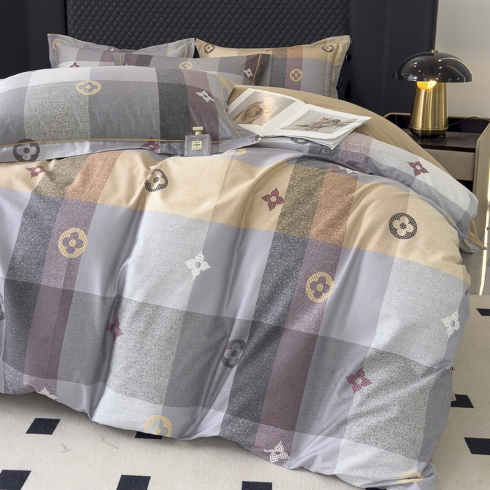 91家纺网 家纺一手货源 找家纺 棉生活 2024新款全棉铂金棉小资系列四件套 快乐空间