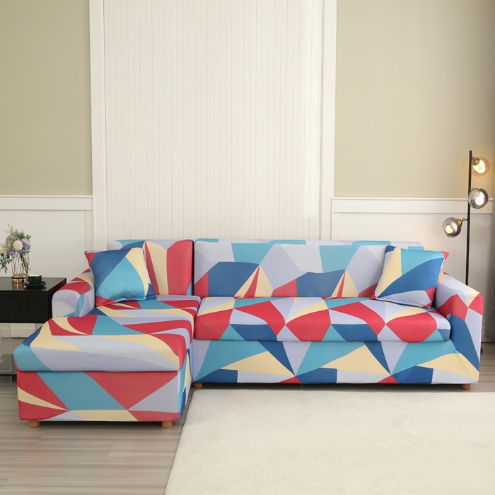 91家纺网 家纺一手货源 找家纺 兴妮雅家纺 2024新款沙发套-贵妃 七彩梦