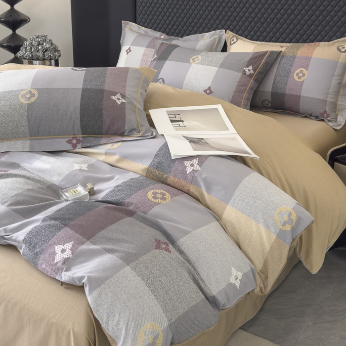 91家纺网 家纺一手货源 找家纺 棉生活 2024新款全棉铂金棉小资系列四件套 快乐空间