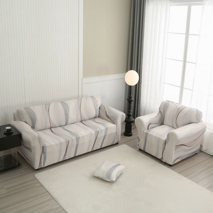 91家纺网 家纺一手货源 找家纺 兴妮雅家纺 2024新款沙发套-双人 幸运旋律