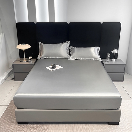 91家纺网 家纺一手货源 找家纺 （总）梦尚舒 2025新款水洗真丝防水床笠隔尿床单床垫保护套