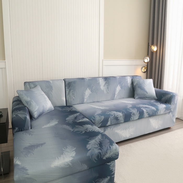 91家纺网 家纺一手货源 找家纺 兴妮雅家纺 2024新款沙发套-贵妃 灰羽毛