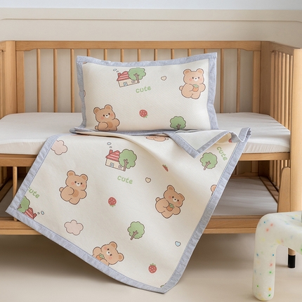 91家纺网 家纺一手货源 找家纺 （总）嗨生活 2025新款A类儿童冰藤软席 幼儿园凉席 可定做