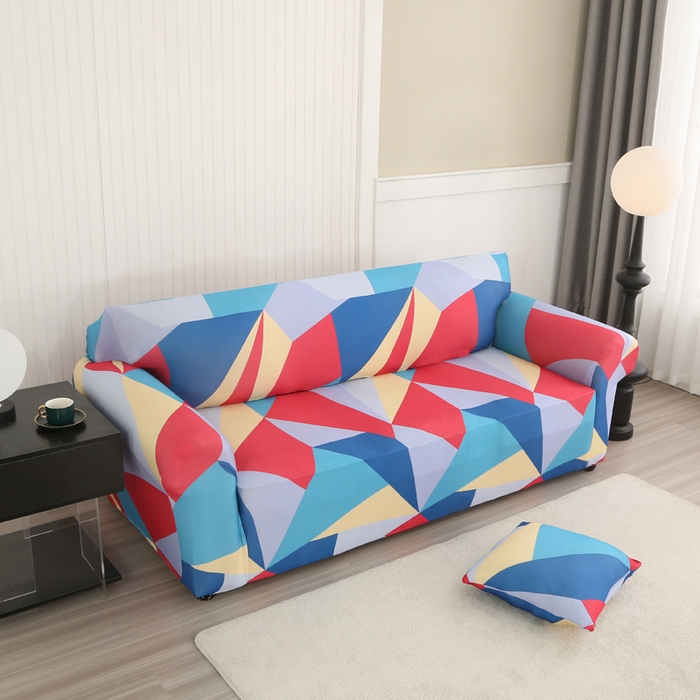 91家纺网 家纺一手货源 找家纺 兴妮雅家纺 2024新款沙发套-三人 七彩梦