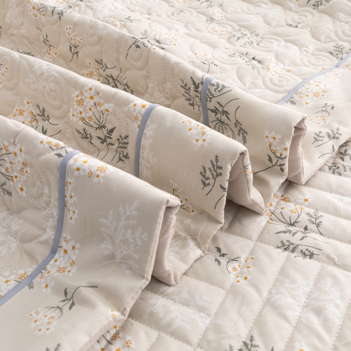 91家纺网 家纺一手货源 找家纺 优乐家纺 2025新款纯棉床盖三件套/单件 妃子笑