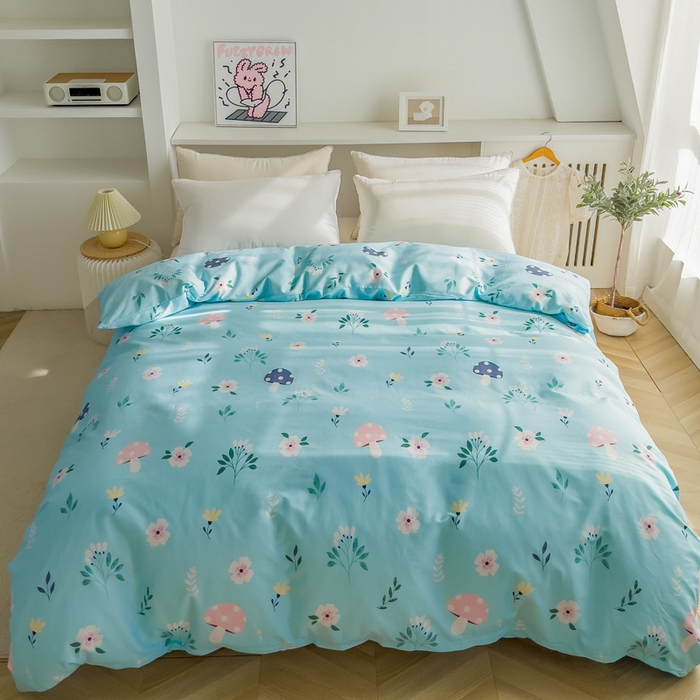 91家纺网 家纺一手货源 找家纺 金泰莱 2025新款全棉被套全棉斜纹印花被套纯棉被套单被套 春意盎然