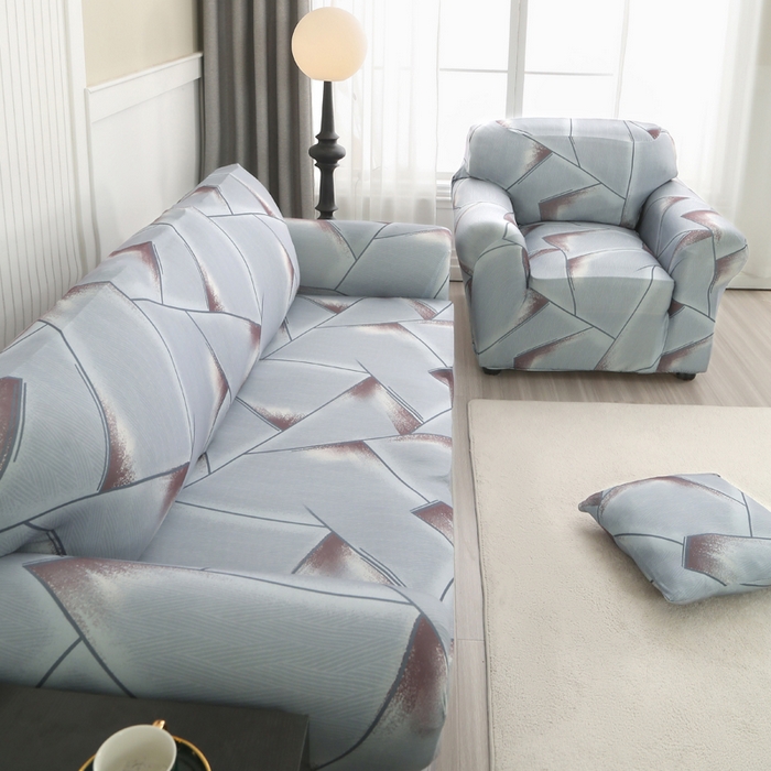 91家纺网 家纺一手货源 找家纺 兴妮雅家纺 2024新款沙发套-双人 格韵