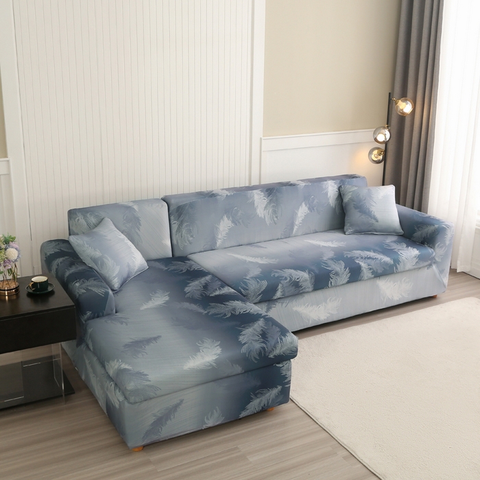 91家纺网 家纺一手货源 找家纺 兴妮雅家纺 2024新款沙发套-贵妃 灰羽毛