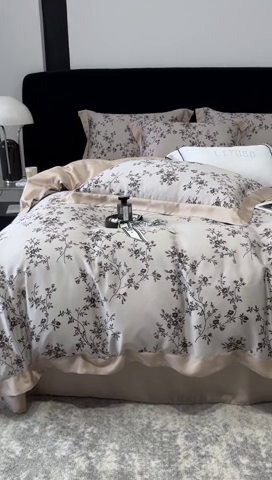 91家纺网 家纺一手货源 找家纺 （总）时亿家居 2024新款兰精天丝四件套