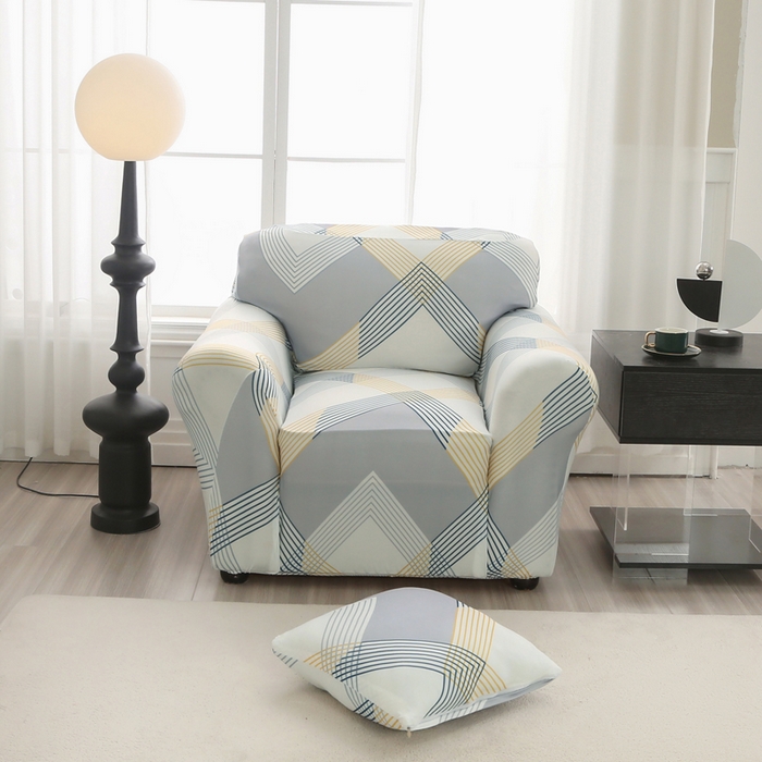 91家纺网 家纺一手货源 找家纺 兴妮雅家纺 2024新款沙发套-单人 绅士格