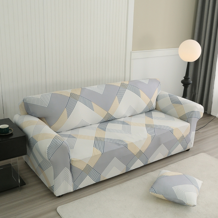 91家纺网 家纺一手货源 找家纺 兴妮雅家纺 2024新款沙发套-三人 绅士格