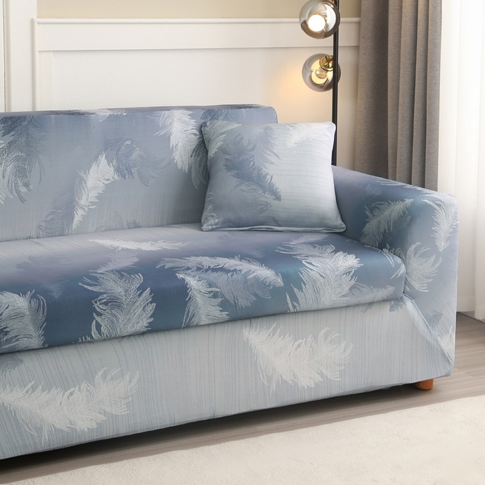 91家纺网 家纺一手货源 找家纺 兴妮雅家纺 2024新款沙发套-贵妃 灰羽毛