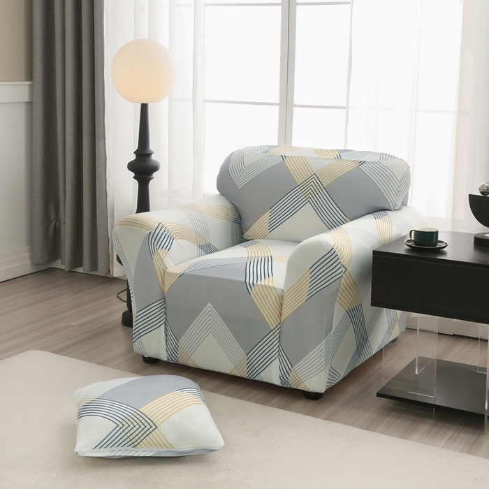 91家纺网 家纺一手货源 找家纺 兴妮雅家纺 2024新款沙发套-单人 绅士格