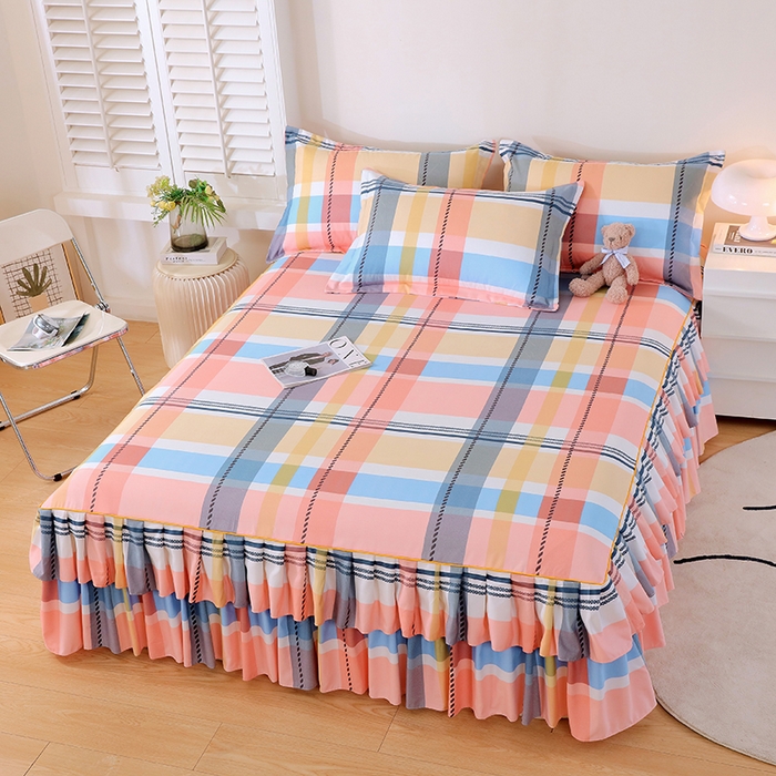 91家纺网 家纺一手货源 找家纺 （总）艾橙 2025新款140克植物羊绒双边单床裙