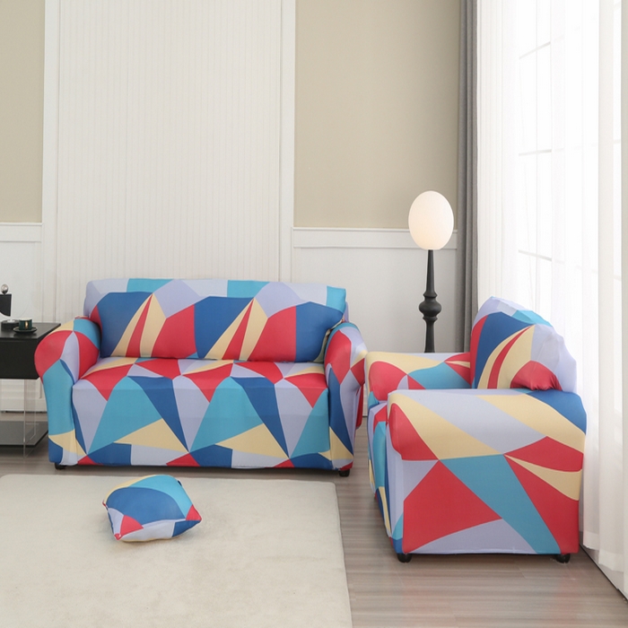 91家纺网 家纺一手货源 找家纺 兴妮雅家纺 2024新款沙发套-双人 七彩梦