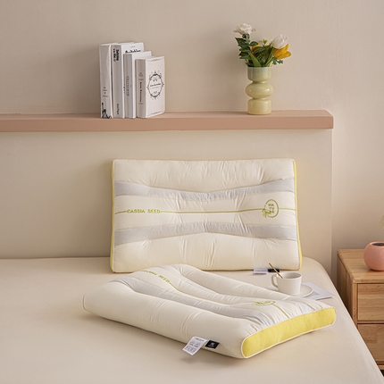 91家纺网 家纺一手货源 找家纺 （总）雅诗帛 2025新款清馨决明子枕枕头枕芯 48*74cm/只