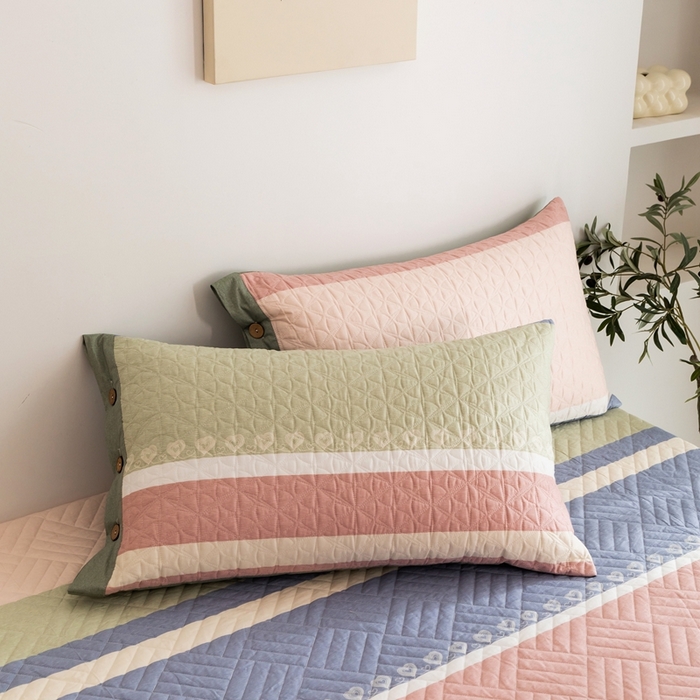 91家纺网 家纺一手货源 找家纺 优乐家纺 2025新款纯棉床盖三件套/单件 莫卡