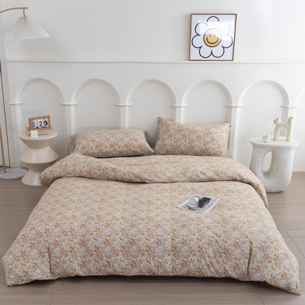 91家纺网 家纺一手货源 找家纺 （总）恋尚羽家纺 2025新款A类母婴级印花全棉针织棉四件套