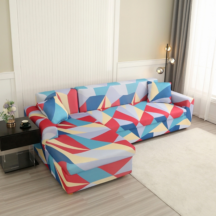 91家纺网 家纺一手货源 找家纺 兴妮雅家纺 2024新款沙发套-贵妃 七彩梦