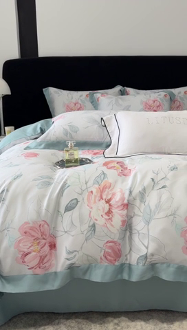 91家纺网 家纺一手货源 找家纺 （总）时亿家居 2024新款兰精天丝四件套