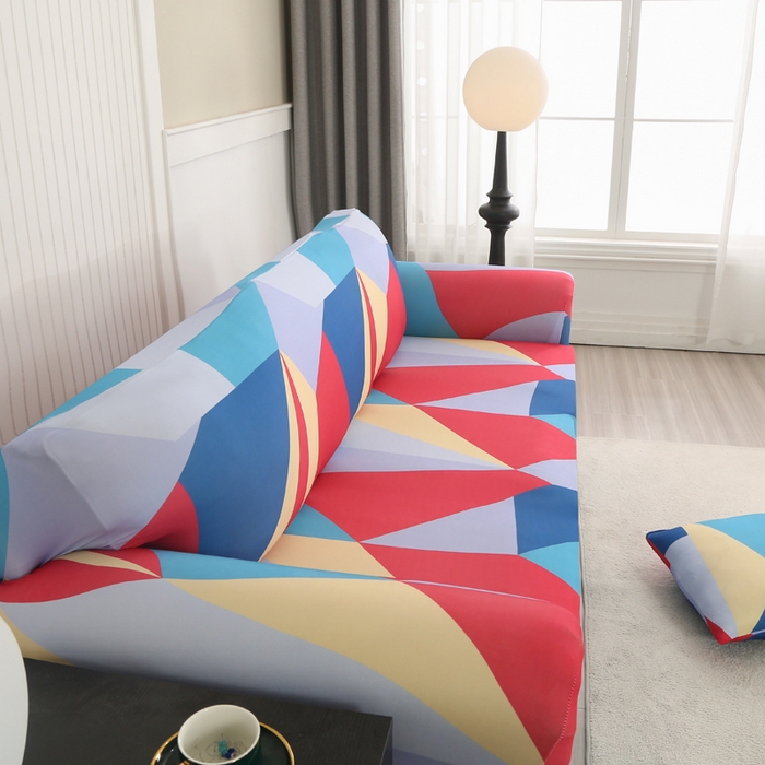 91家纺网 家纺一手货源 找家纺 兴妮雅家纺 2024新款沙发套-三人 七彩梦