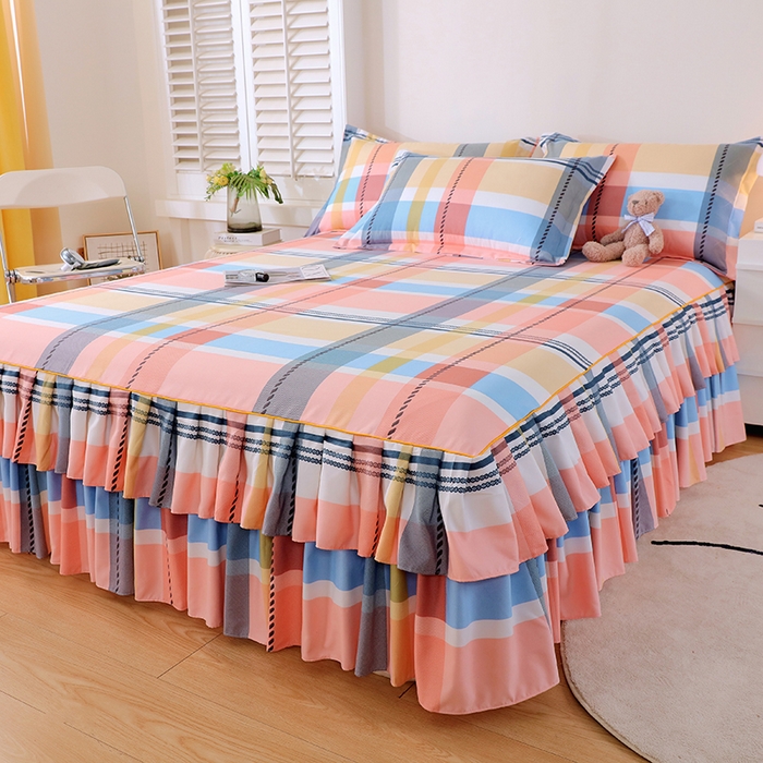 91家纺网 家纺一手货源 找家纺 （总）艾橙 2025新款140克植物羊绒双边单床裙